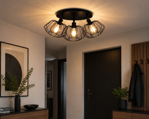 Spot 3xE27 LUNA BLACK