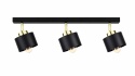 Spot 3xE27 SIMPLY BLACK/GOLD