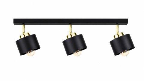 Spot 3xE27 SIMPLY BLACK/GOLD