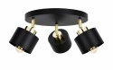 Spot 3xE27 SIMPLY BLACK/GOLD