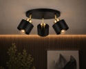 Spot 3xE27 SIMPLY BLACK/GOLD