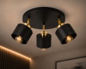 Spot 3xE27 SIMPLY BLACK/GOLD