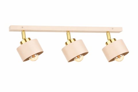Spot 3xE27 Simply Latte/Gold