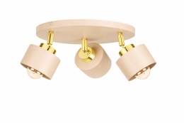 Spot 3xE27 Simply Latte/Gold