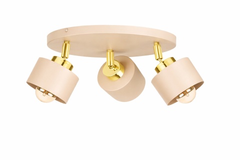 Spot 3xE27 Simply Latte/Gold