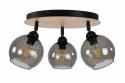 Spot 3xE27 YUNO WOOD BLACK/NATURAL
