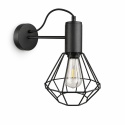 Kinkiet 1xE27 LARS BLACK