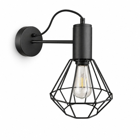 Kinkiet 1xE27 LARS BLACK