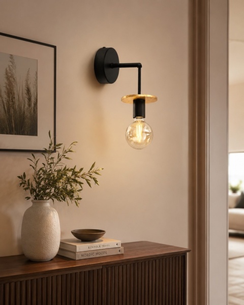 Wall Lamp 1xE27 SATURN GOLD