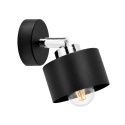 Wall Lamp 1xE27 SIMPLY BLACK/SILVER