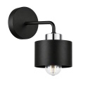 Kinkiet 1xE27 SIMPLY BLACK/SILVER