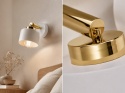 Kinkiet 1xE27 SIMPLY WHITE/GOLD