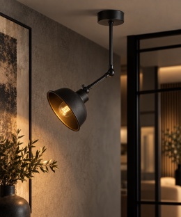 Lampa sufitowa 1xE27 HERMES BLACK