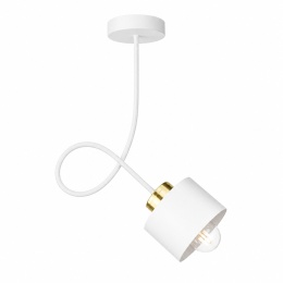 Lampa sufitowa 1xE27 SIMPLY WHITE/GOLD