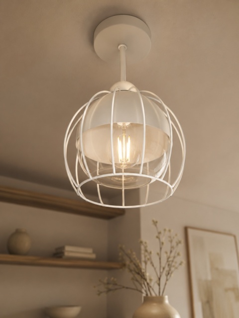 Lampa sufitowa 1xE27 SOLO WHITE