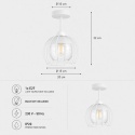 Lampa sufitowa 1xE27 SOLO WHITE