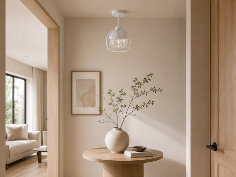 Lampa sufitowa 1xE27 SOLO WHITE