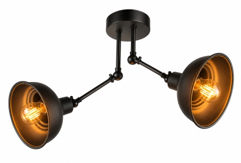 Ceiling Lamp 2xE27 HERMES BLACK