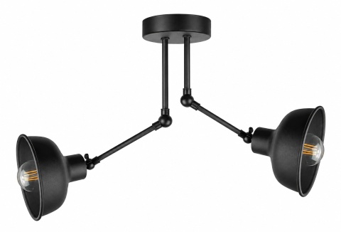 Ceiling Lamp 2xE27 HERMES BLACK