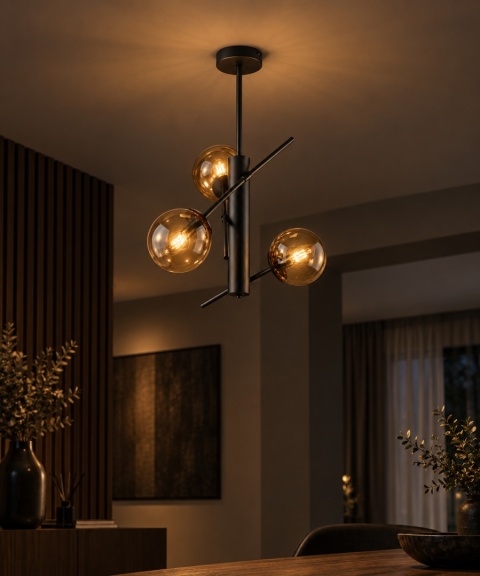 Lampa sufitowa 3xE14 NAXIS AMBER