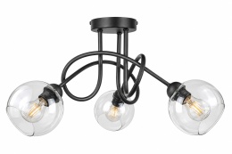 Lampa sufitowa 3xE27 EVIE BLACK