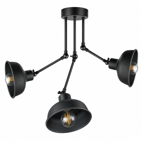 Lampa sufitowa 3xE27 HERMES BLACK