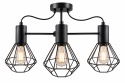 Lampa sufitowa 3xE27 LARS BLACK