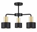 Lampa sufitowa 3xE27 LUCE BLACK GOLD