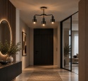 Ceiling Lamp 3xE27 LUCE BLACK WOOD