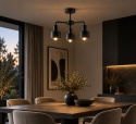 Lampa sufitowa 3xE27 LUCE BLACK