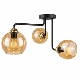 Lampa sufitowa 3xE27 MONDE GOLD