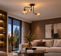 Lampa sufitowa 3xE27 MONDE GOLD