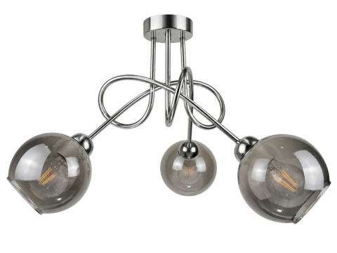 Lampa sufitowa 3xE27 RING SILVER