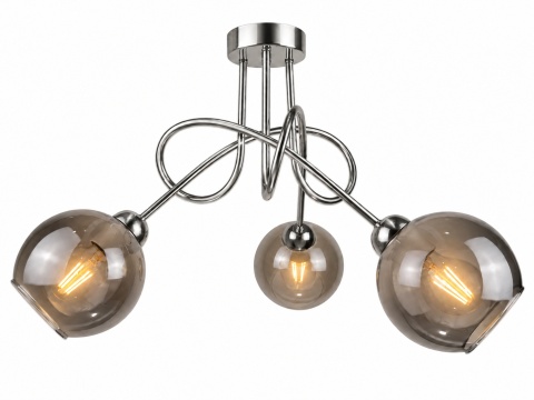 Lampa sufitowa 3xE27 RING SILVER