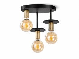 Lampa sufitowa 3xE27 SATURN BLACK