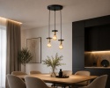 Lampa sufitowa 3xE27 SATURN BLACK