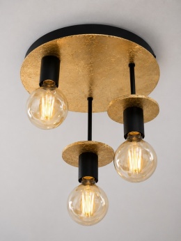 Lampa sufitowa 3xE27 SATURN GOLD