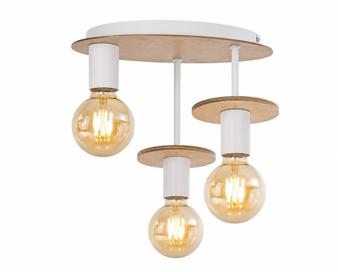 Lampa sufitowa 3xE27 SATURN NATURAL