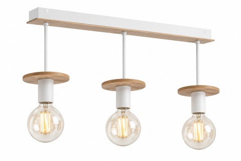 Lampa sufitowa 3xE27 SATURN NATURAL