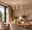 Lampa sufitowa 3xE27 SATURN NATURAL