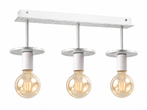 Lampa sufitowa 3xE27 SATURN SILVER