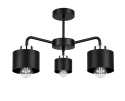 Lampa sufitowa 3xE27 SIMPLY BLACK/SILVER
