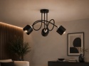 Ceiling Lamp 3xE27 SIMPLY BLACK/SILVER