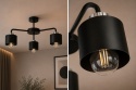 Lampa sufitowa 3xE27 SIMPLY BLACK/SILVER