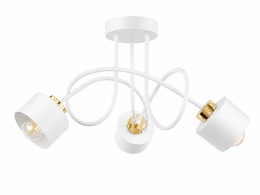 Lampa sufitowa 3xE27 SIMPLY WHITE/GOLD