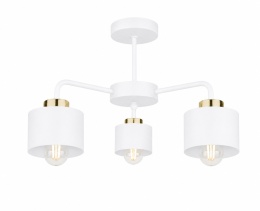 Lampa sufitowa 3xE27 SIMPLY WHITE/GOLD