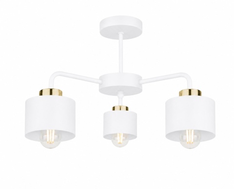 Ceiling Lamp 3xE27 SIMPLY WHITE/GOLD