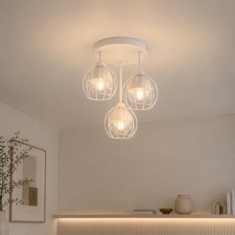 Ceiling Lamp 3xE27 SOLO WHITE