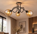 Lampa sufitowa 3xE27 VENUS WOOD