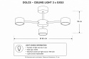 Lampa sufitowa 3xGX53 Dolce White